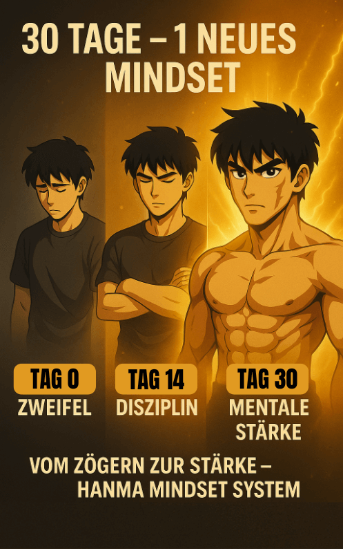 Hanma Mindset System- Das 30-Tage-System für eiserne Disziplin, Fokus und mentale Stärke