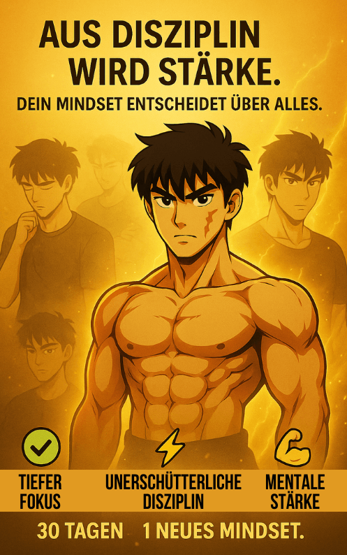 Hanma Mindset System- Das 30-Tage-System für eiserne Disziplin, Fokus und mentale Stärke